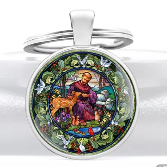 100% Angel Accessories - Saint Francis of Assisi Keychain